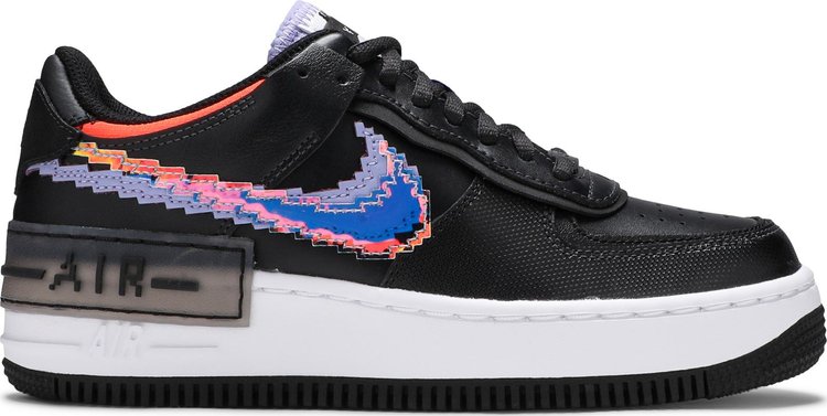 Air force 1 swoosh hot sale nero