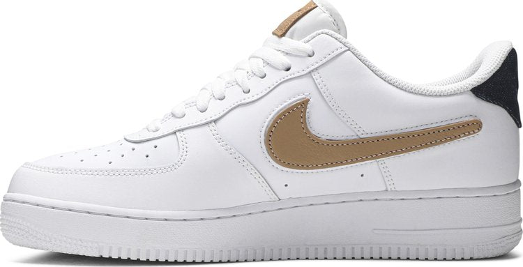 Air force 1 with removable store velcro swooshes